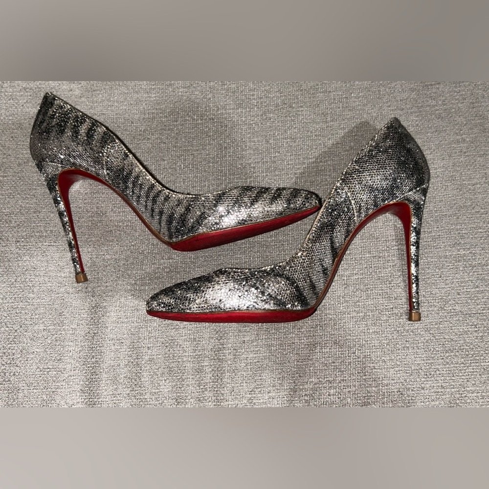 Glitter snake, Louboutin heels